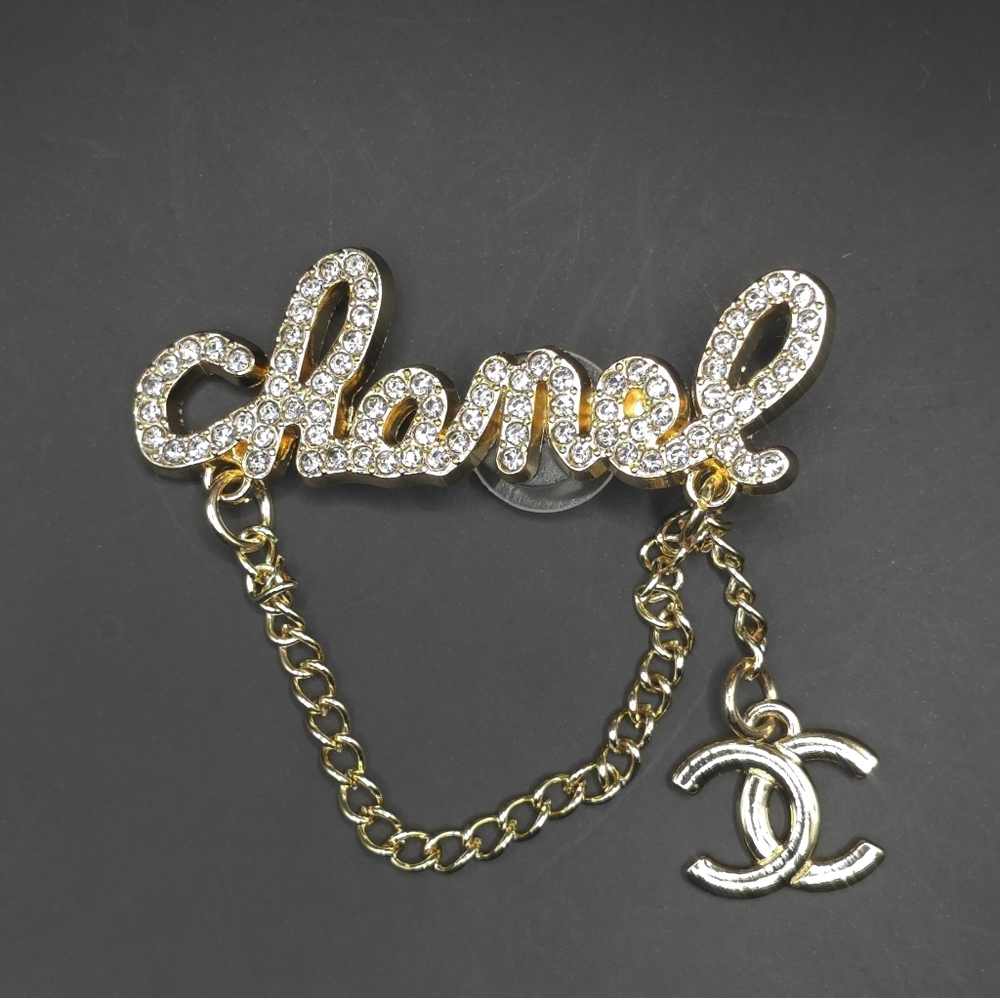 Gold CC Croc Charm